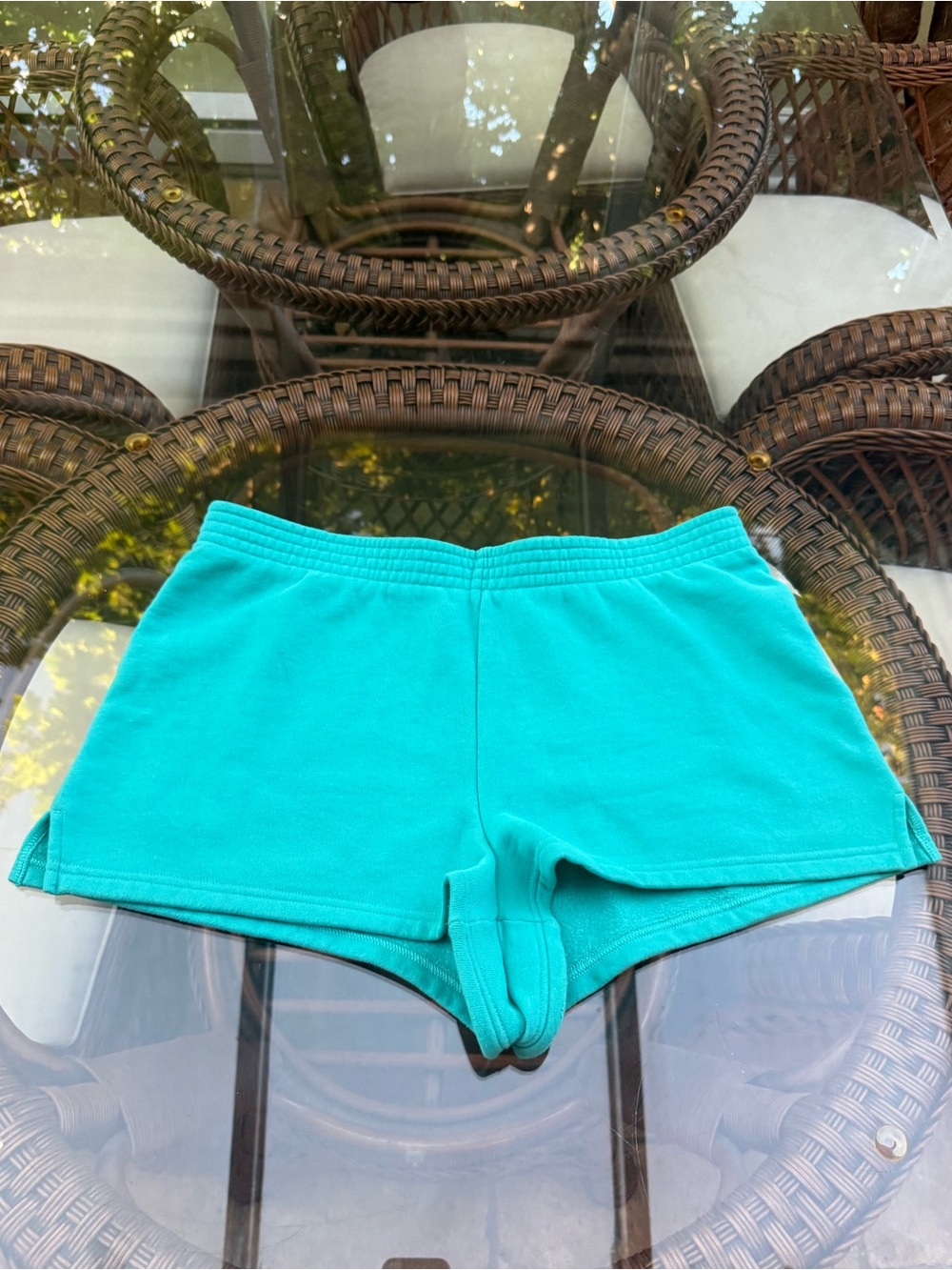 Aritzia TNA Perfect Shorts Aqua Blue